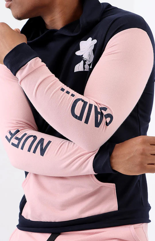 Men Blush Hoodie & Shorts Set