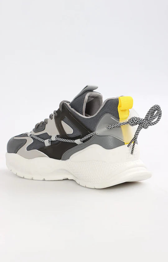 Men's Charcoal Multi Casual Sneakers
