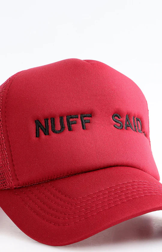 Men Maroon Trucker Cap
