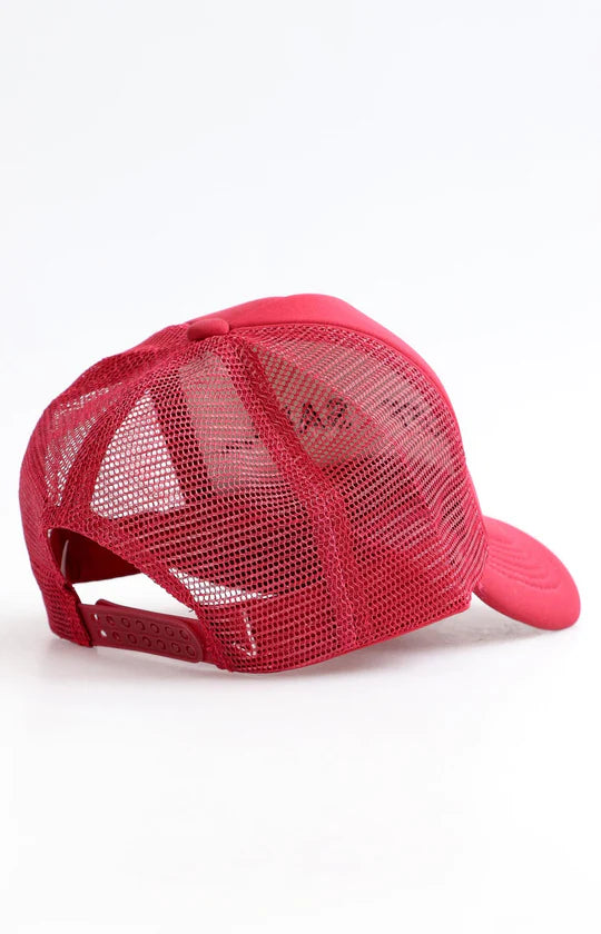 Men Maroon Trucker Cap