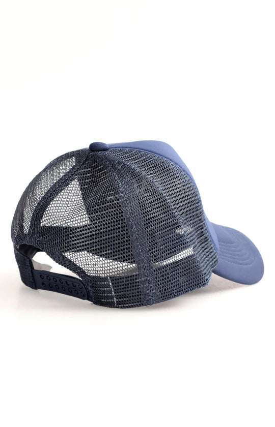 Men Navy Trucker Cap