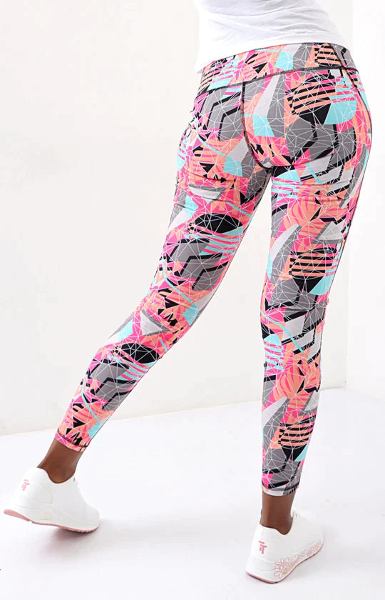 Ladies Peach Printed Tights