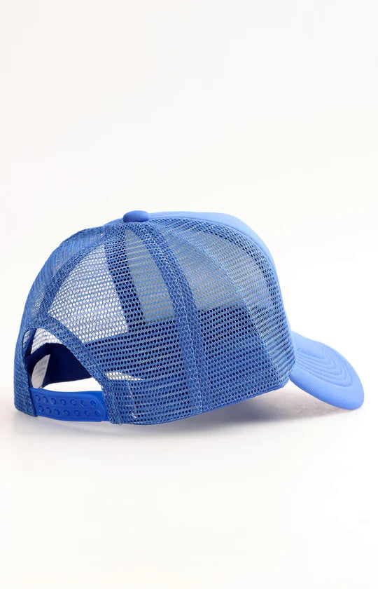 Men Royal Blue Trucker Cap
