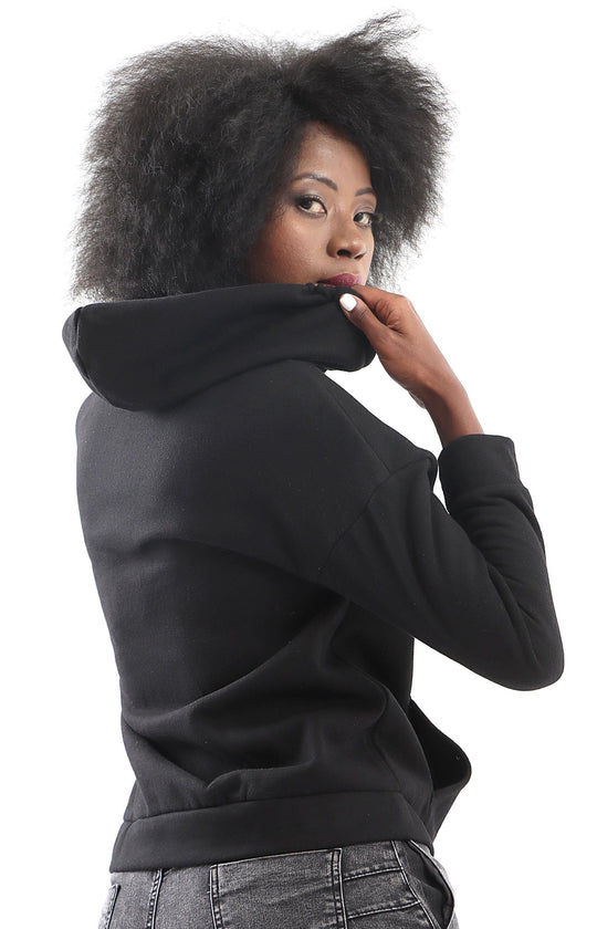 Ladies Black Hoodie