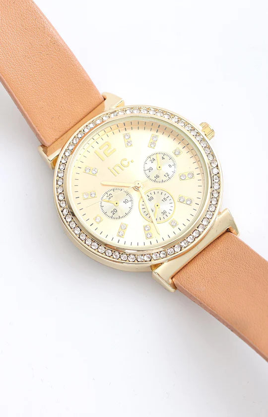 Ladies Tan Watch