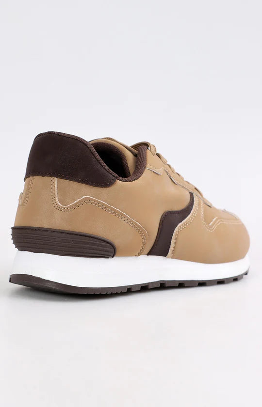 Men's Taupe Casual Sneakers