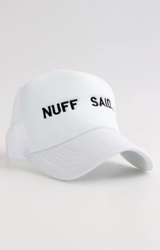 Men White Trucker Cap