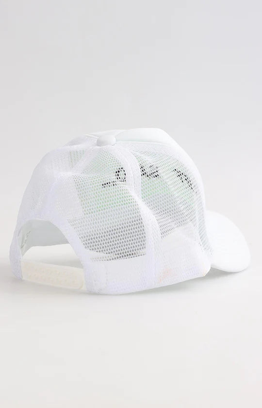 Men White Trucker Cap