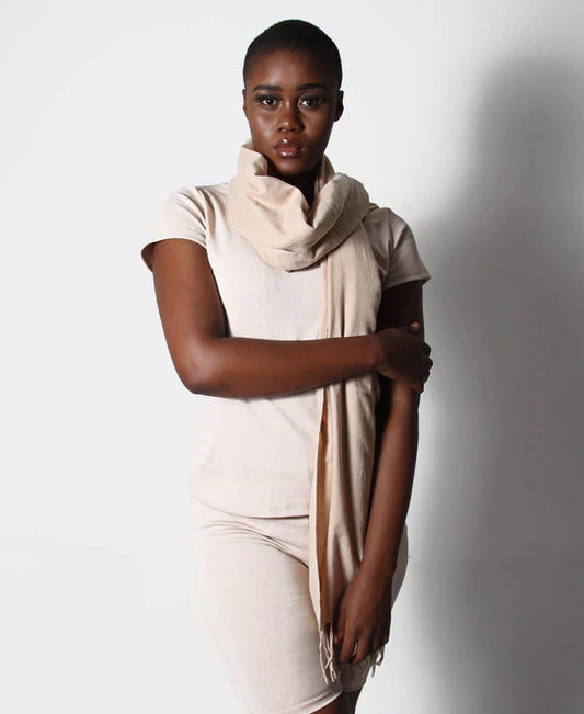 Ladies Beige Pashmina Scarf