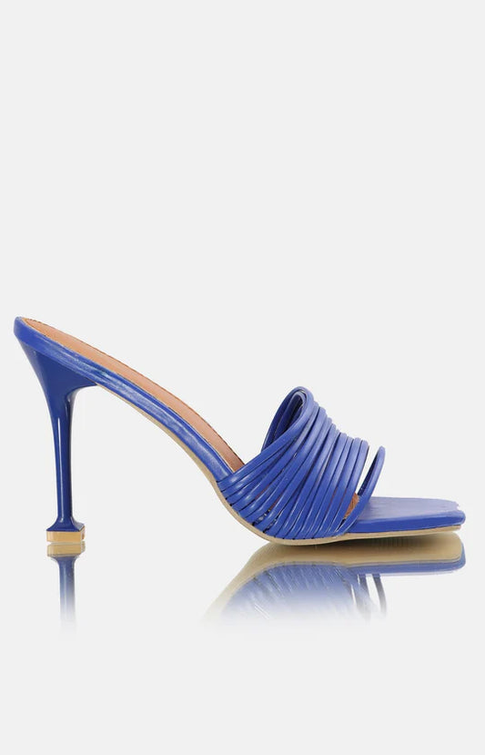 Ladies Blue Chloe Stiletto Heels