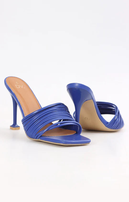 Ladies Blue Chloe Stiletto Heels