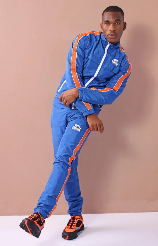 Men Orange & Blue Tracksuit