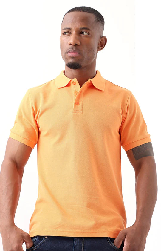 Men Light Orange Basic Golfer