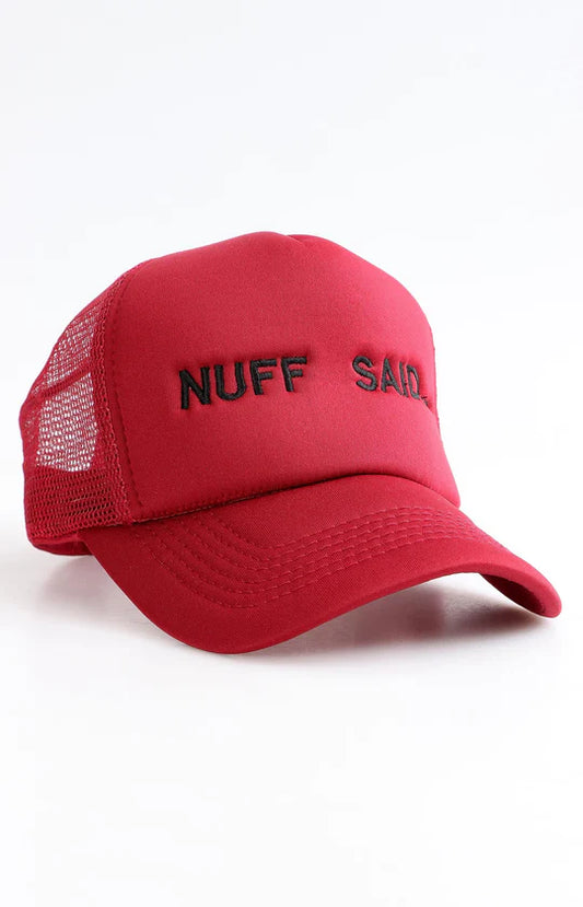 Men Maroon Trucker Cap