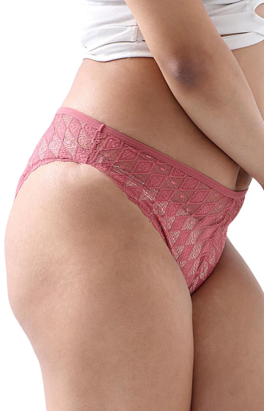 Ladies Mauve Brazilian Panty