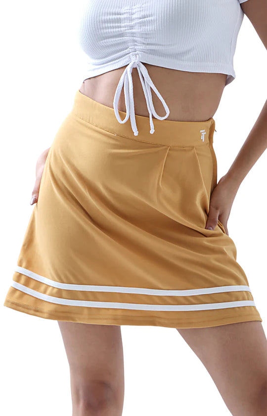 Ladies Mustard Mini Skirt