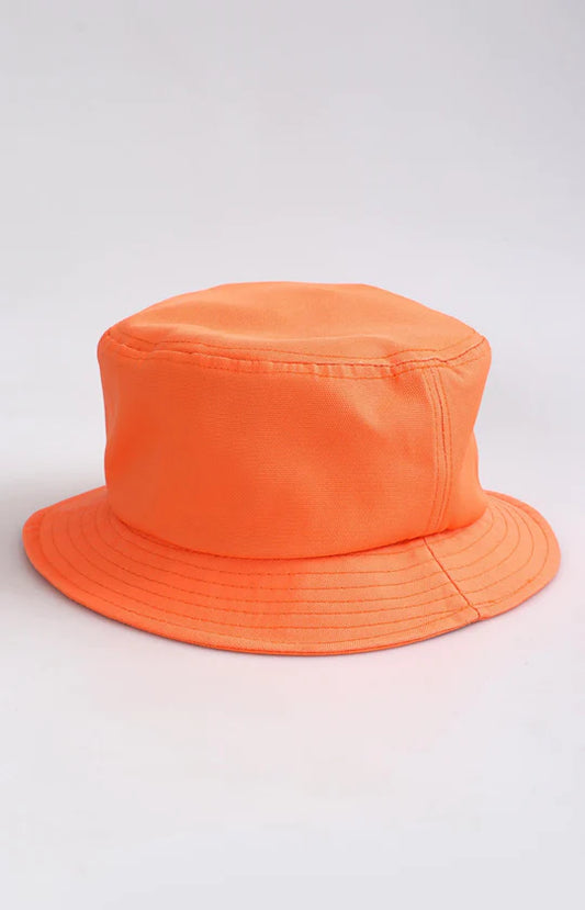 Ladies Orange Bucket Hat