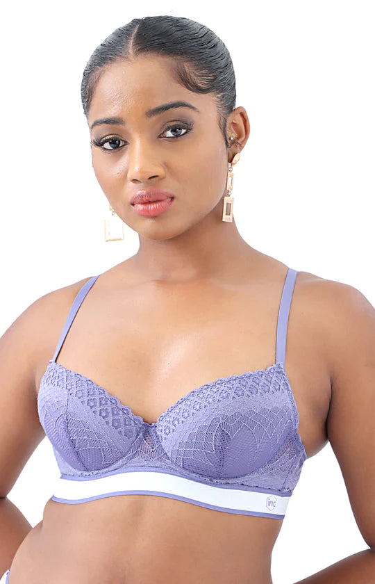 Ladies Purple Cleavage Bra