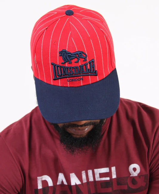 Men's Red & Navy Lonsdale Cap