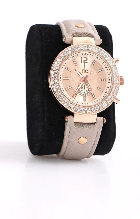 Ladies Taupe Watch