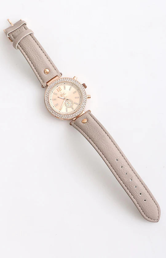 Ladies Taupe Watch